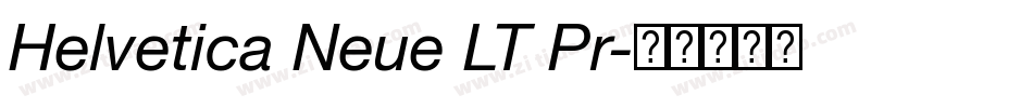 Helvetica Neue LT Pr字体转换